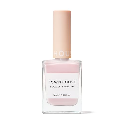 Townhouse Flawless Finish Nail Polish, 14ml, Up to 14 Days Wear, Gel-Like Finish, Cruelty-Free, Shiny (glazed Milkshake)