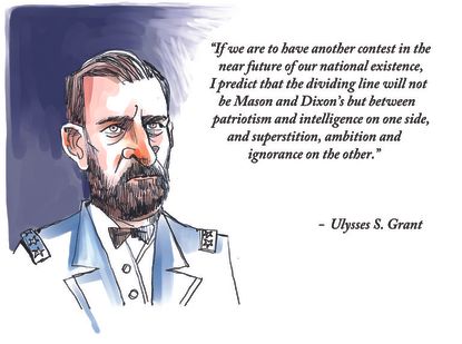 Political Cartoon U.S. Ulysses S. Grant GOP Democrats