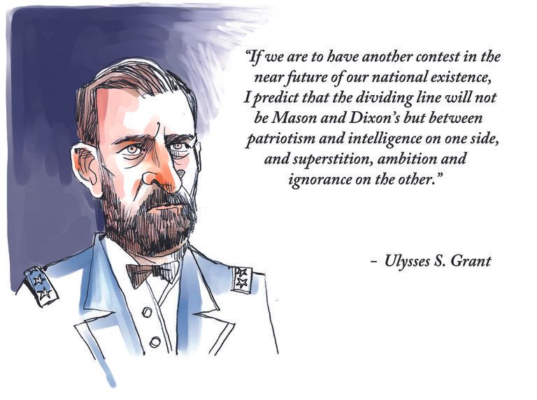 Political Cartoon U.S. Ulysses S. Grant GOP Democrats