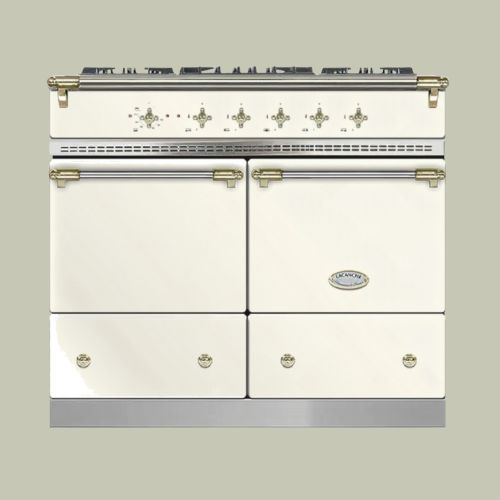 Lacanche Lg1052ctiva 100cm Classic Cluny Ivory & Brass Dual Fuel Range Cooker