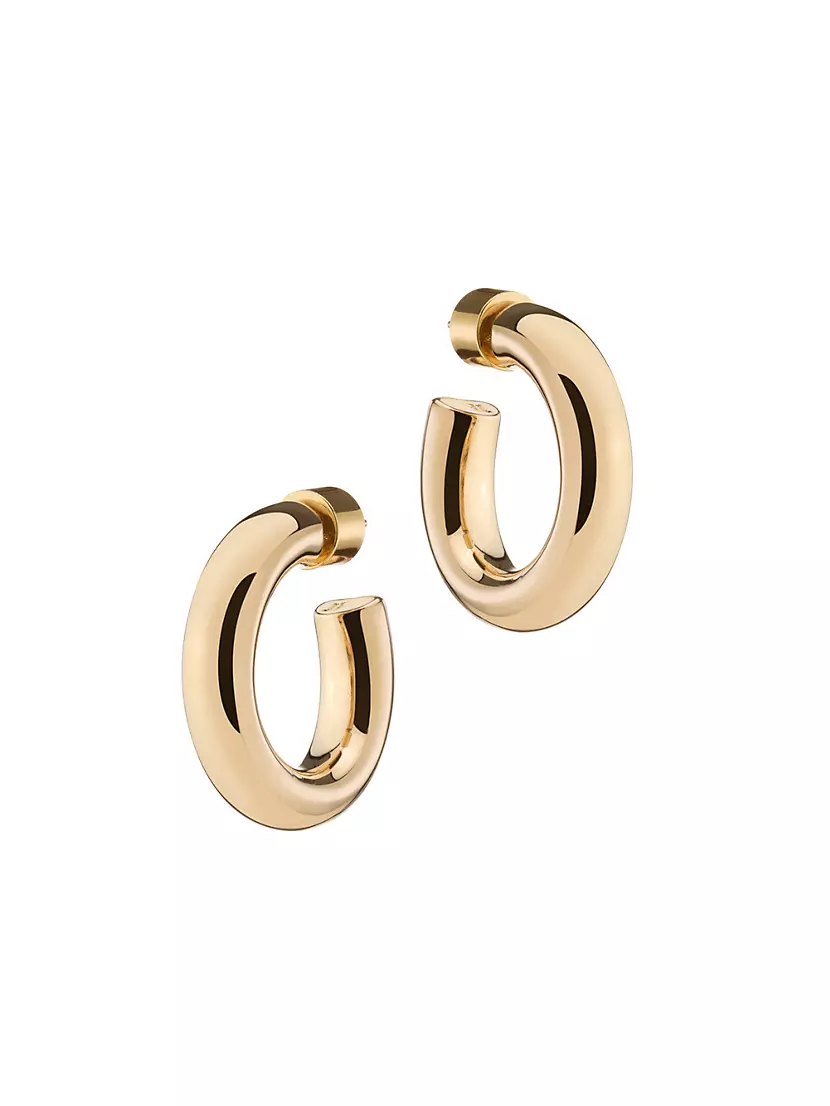 Samira 10k-Gold-Plated Hoop Earrings