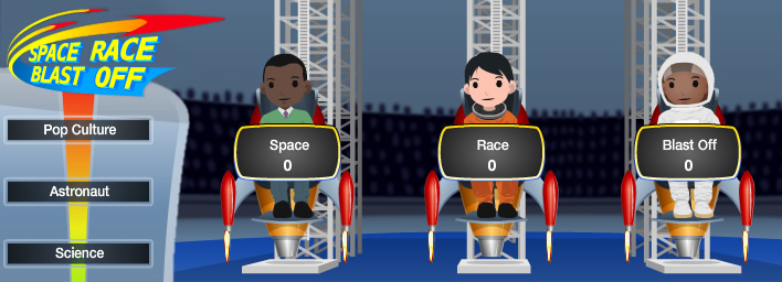 Space Race Blastoff, NASA&#039;s first online game for the social media age.