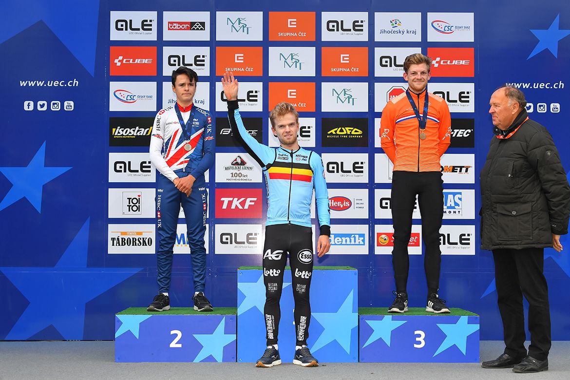 Eli Iserbyt (Belgium) beat Tom Pidcock (Great Britain) and Sieben Wouters (Netherlands) to the under-23 title.