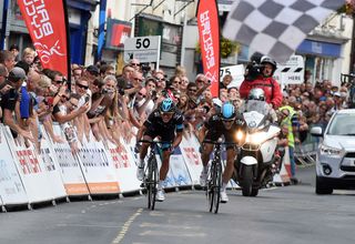 Kennaugh and Swift sprint, British men's road race national championships 2014