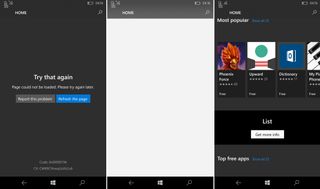 Microsoft Store on Windows 10 Mobile