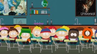 The boys' class in South Park.