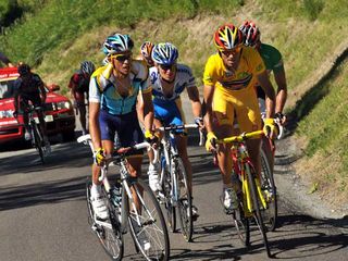 Contador Valverde Dauphine Libere 2009 stage 7