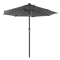 SONGMICS 3m Garden Parasol with Solar-Powered LED Lights | Was £64.99