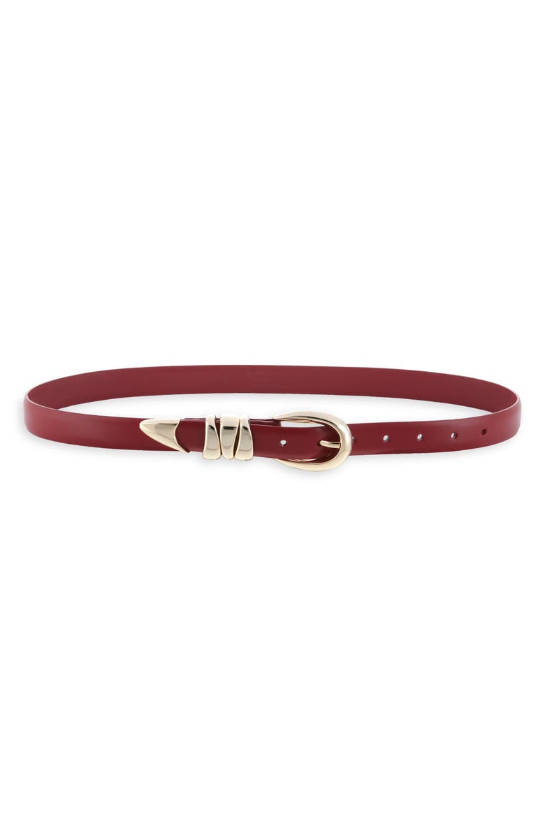 Chunky Metal Leather Belt