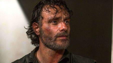 Andrew Lincoln as Rick Grimes, who will leave during The Walking Dead season 9
