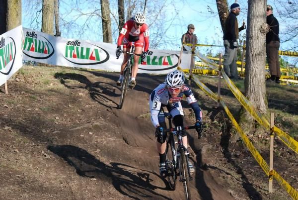 Sue Butler (Hudz-Subaru) chasing in fifth position.