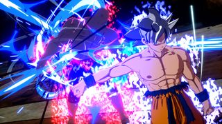 A screenshot of Goku in the upcoming Xbox series X game, Dragon Ball: Sparking Zero.