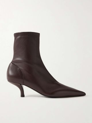 The Heeled Sock Leather Ankle Boots