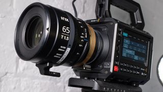 Blackmagic Pyxis 12K camera with lens attached