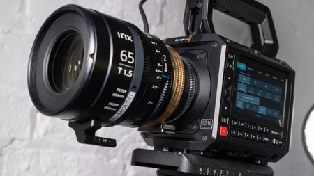 Blackmagic Pyxis 12K camera with lens attached