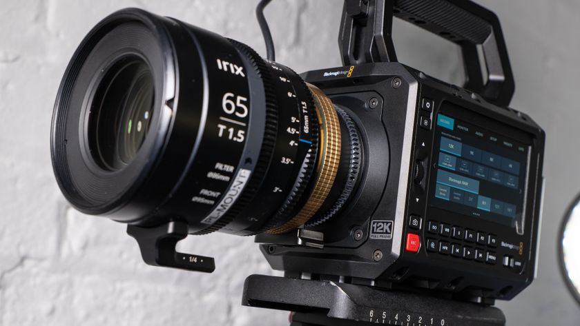 Blackmagic Pyxis 12K camera with lens attached