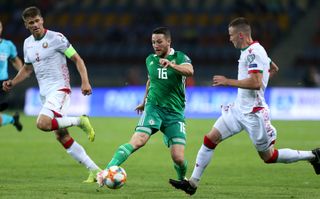 Northern Ireland were under pressure by the end of the first half as Belarus forced their way into the game