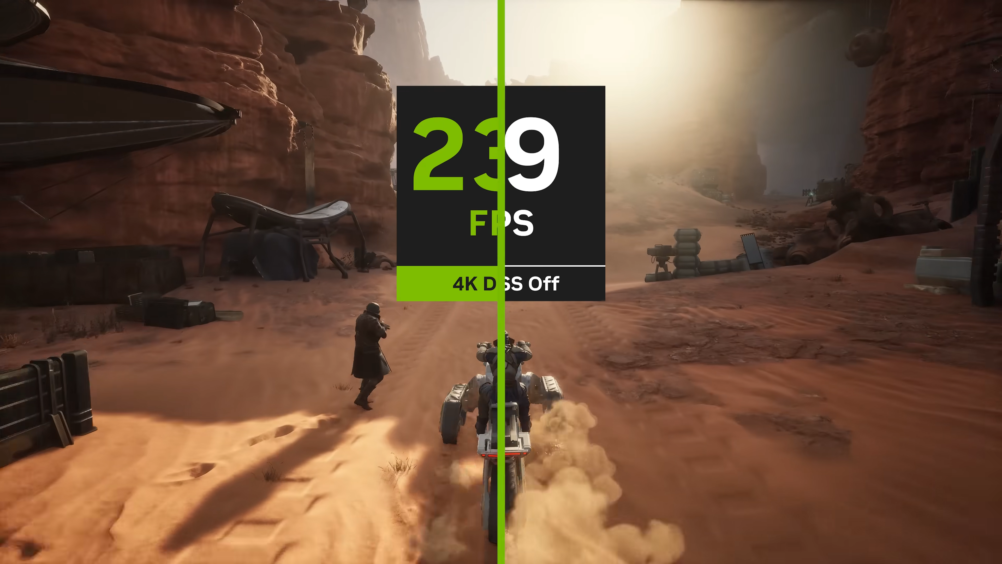 Dune: Awakening DLSS 4 with Multi Frame Generation performance comparison.