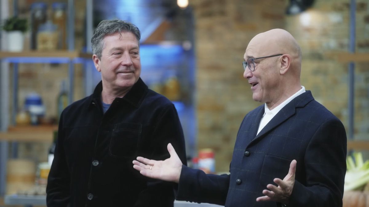 John Torode and Gregg Wallace in Celebrity Masterchef 2023