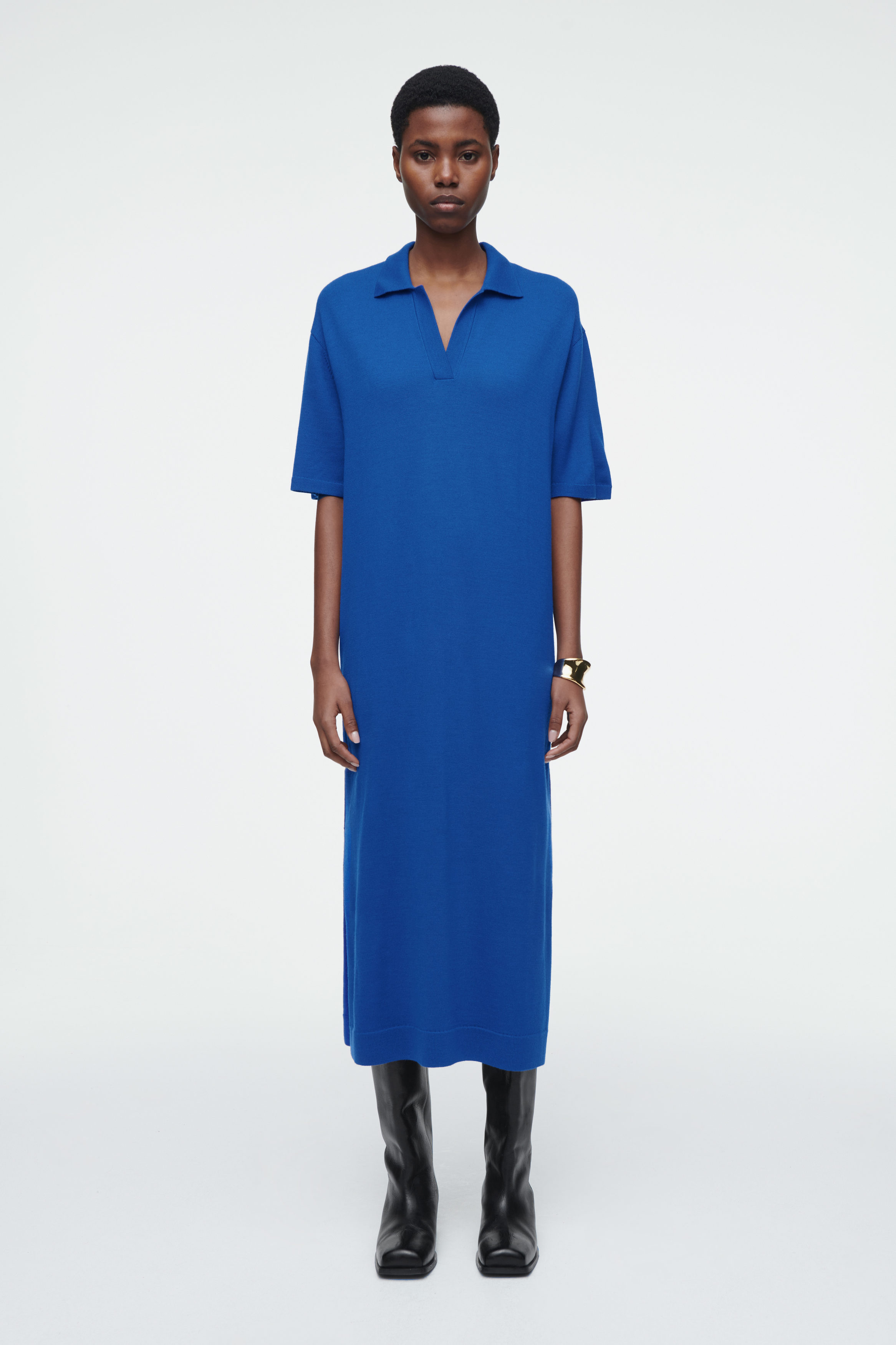 Merino Wool Polo Dress