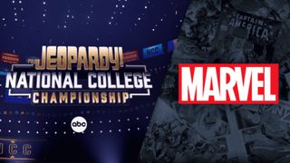 Jeopardy and Marvel logos 