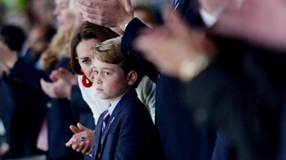 Prince George watching England at Wembley