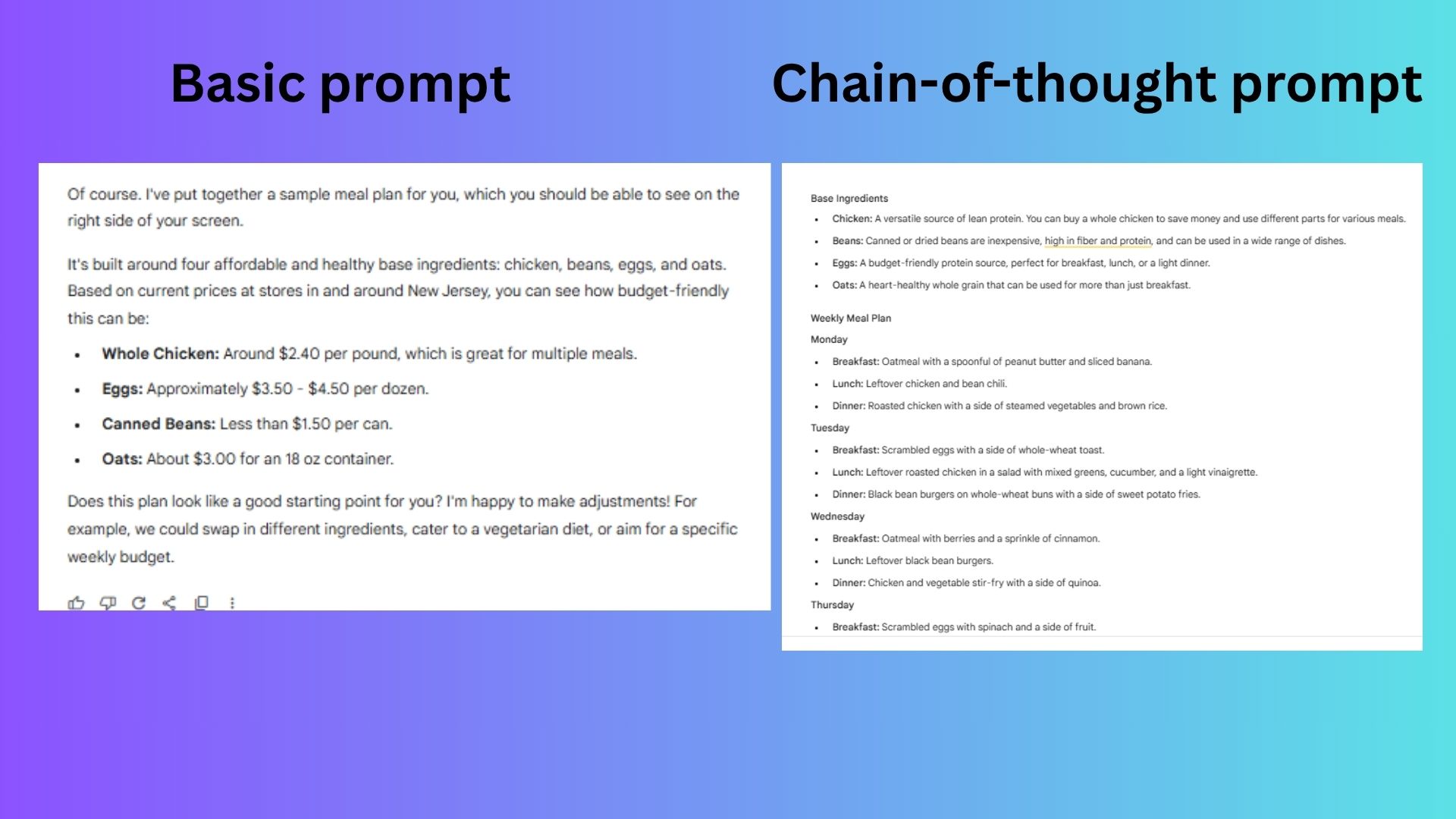 screenshot of prompts