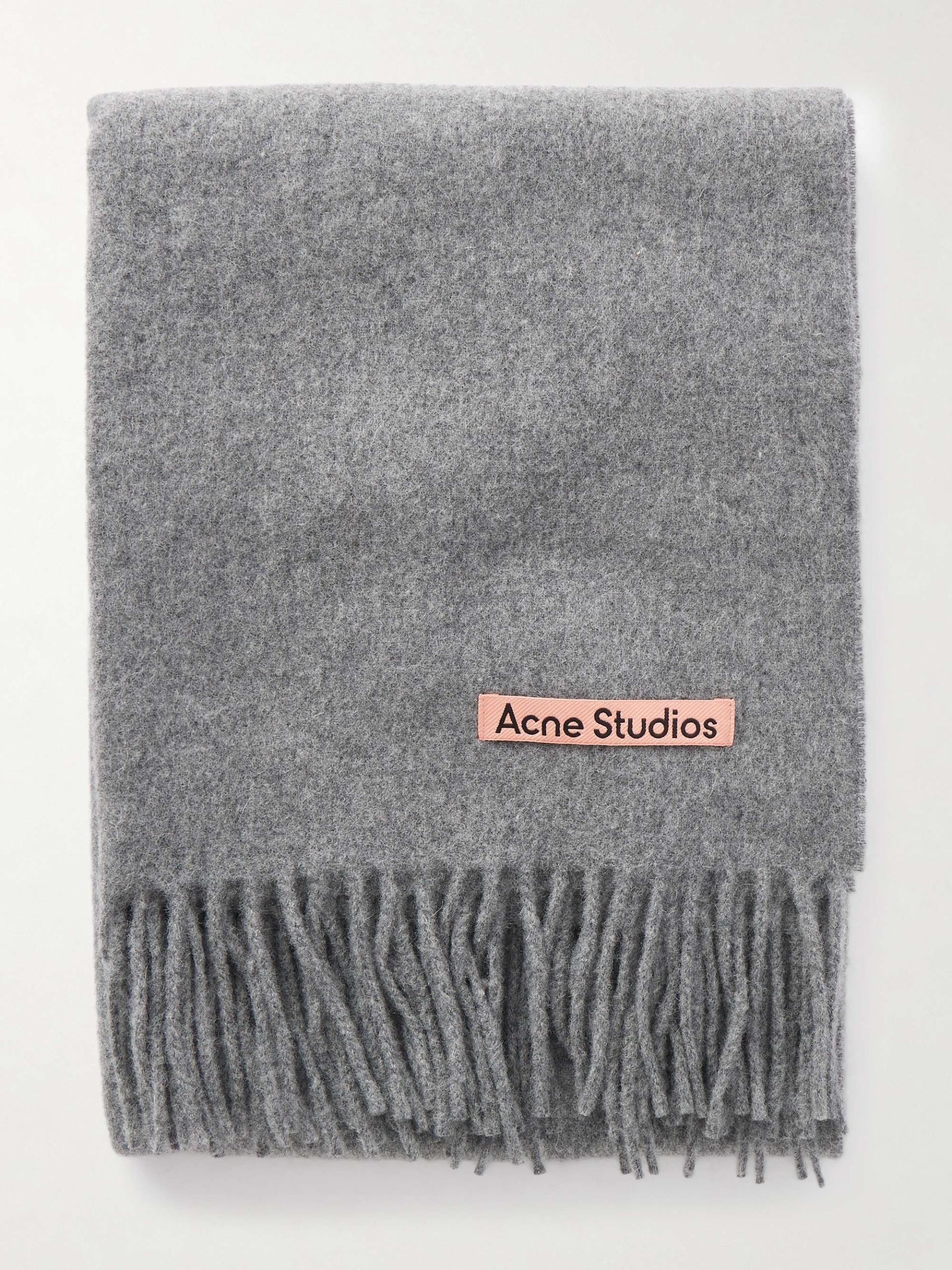 Fringe-Detail Wool Scarf