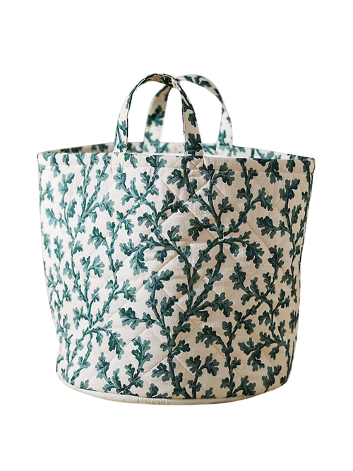 Quilted Block Print Basket