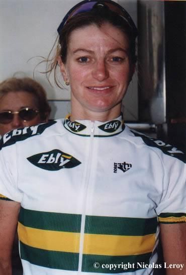 Tracey Gaudry in her Australian Champion's kit in 1999