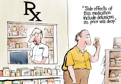 Editorial Cartoon U.S. Prescription Medicine Prices Side Effects