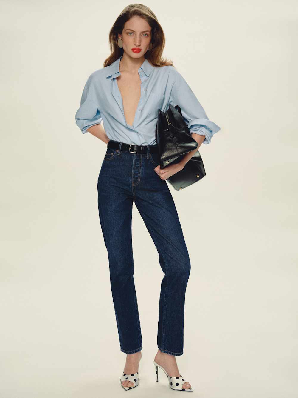 Cynthia High Rise Straight Jeans