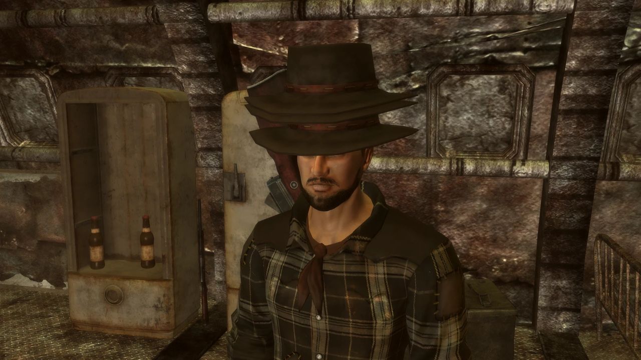A shot from Daniel's Hat Rehatted, showing Daniel's hat inside several other hats.
