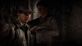 Indiana Jones and the Great Circle screenshot of Indiana and Satipo