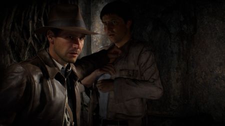 Indiana Jones and the Great Circle screenshot of Indiana and Satipo