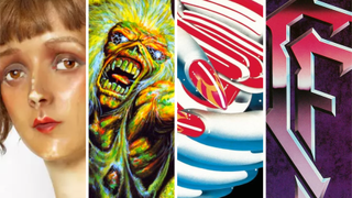 Artworks for Lulu by Metallica and Lou Reed, No Prayer for the Dying by Iron Maiden, Turbo by Judas Priest and Cold Lake by Celtic Frost