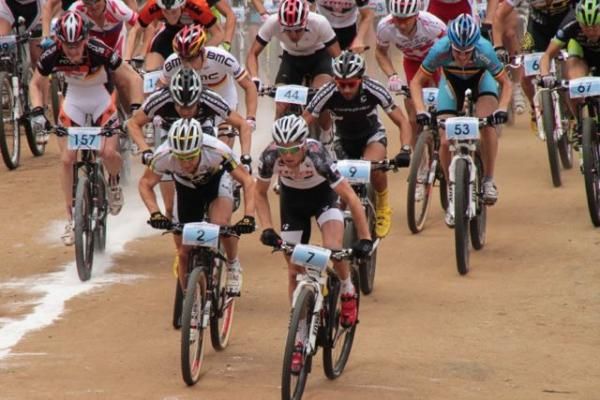 The start of the Cascades XCO race in South Africa