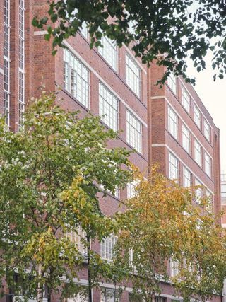 external view of a brick office building