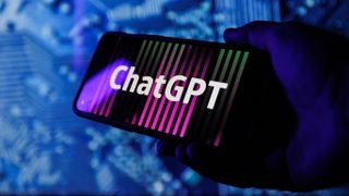 Logo de ChatGPT OpenAI sur smartphone