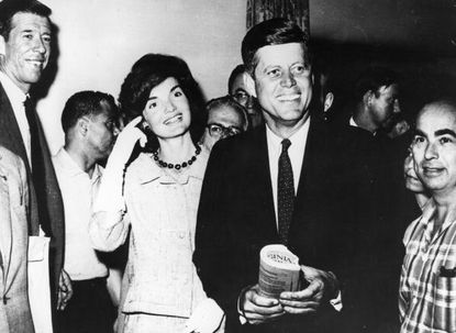Jackie Kennedy and JFK.