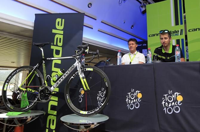 Peter Sagan's new bike unveiled at the Tour de France press conference