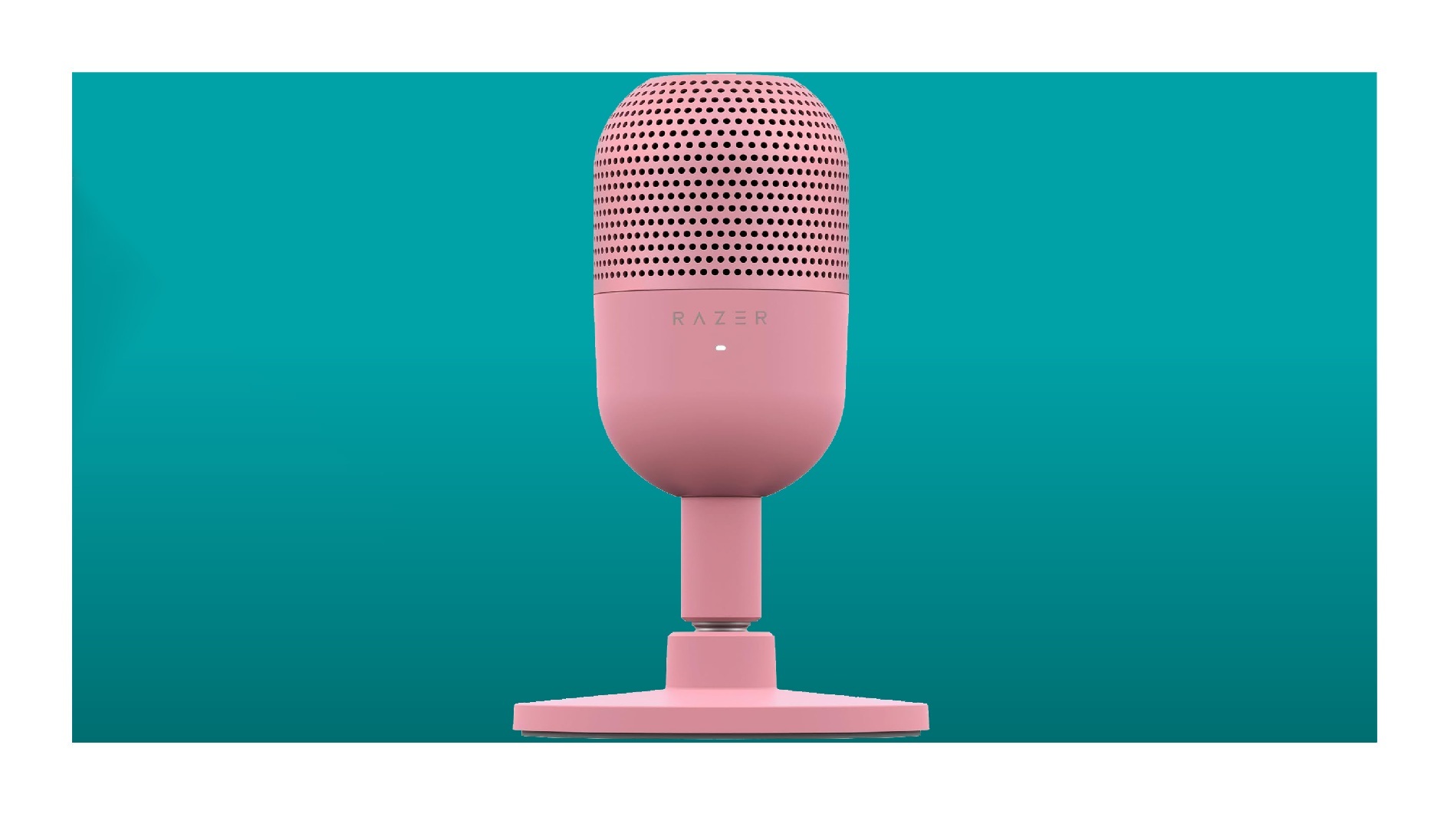 The Razer Seiren V3 mini pink USB microphone