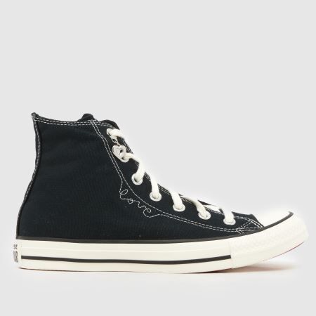 Converse Chucks in Love All Star Hi in Black & White