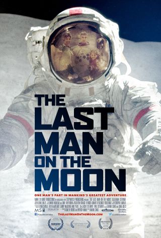 Movie poster for the new documentary "The Last Man on the Moon,” opening Feb. 26, 2016.