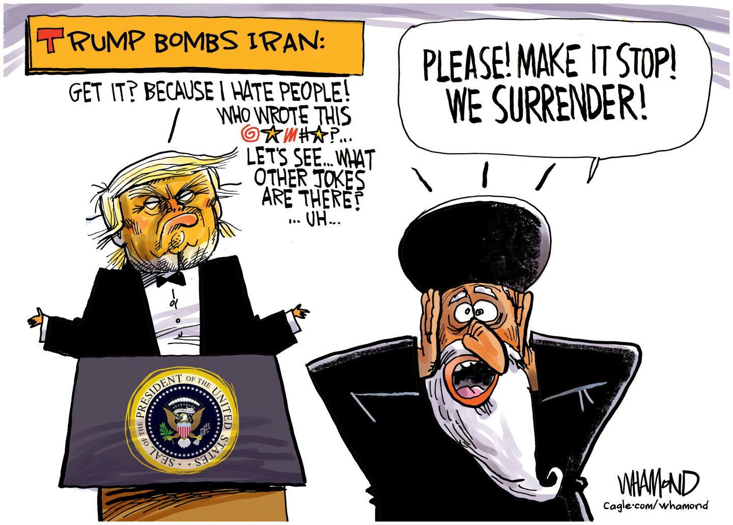 Political cartoon