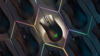 The Razer DeathAdder V2 Mini gaming mouse.