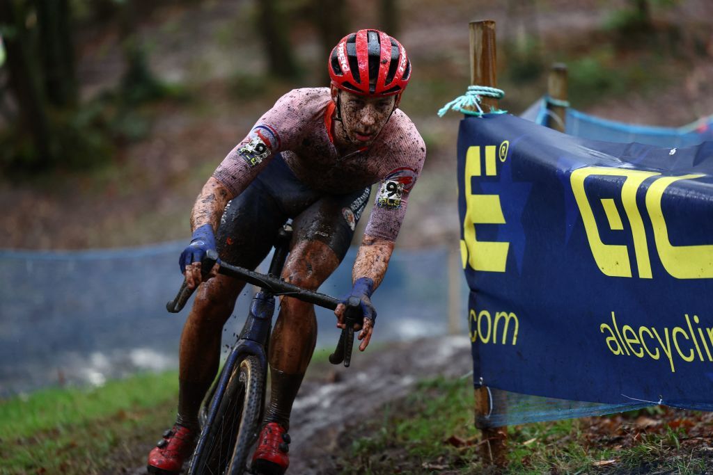 Dutch Lars Van Der Haar pictured in action during the elite men race at the European Championships cyclocross cycling Sunday 05 November 2023 in Pontchateau FranceBELGA PHOTO DAVID PINTENS Photo by DAVID PINTENS BELGA MAG Belga via AFP Photo by DAVID PINTENSBELGA MAGAFP via Getty Images
