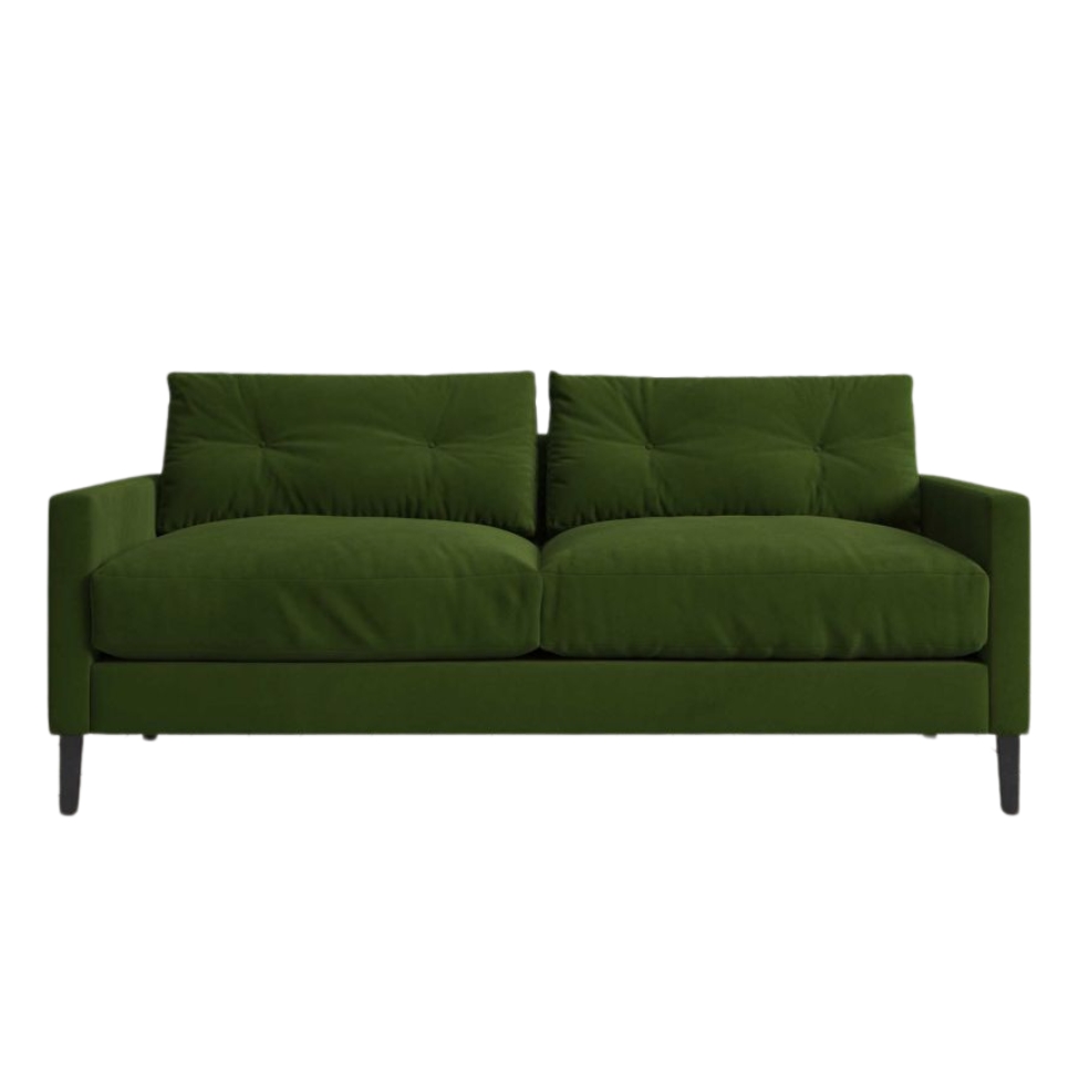 Graham & Green, Kasper Grass Green Velvet Sofa