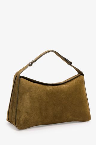 Split Suede Shoulder Bag