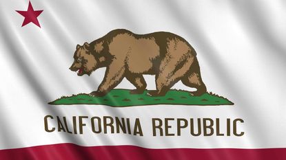 picture of California flag for California state tax
